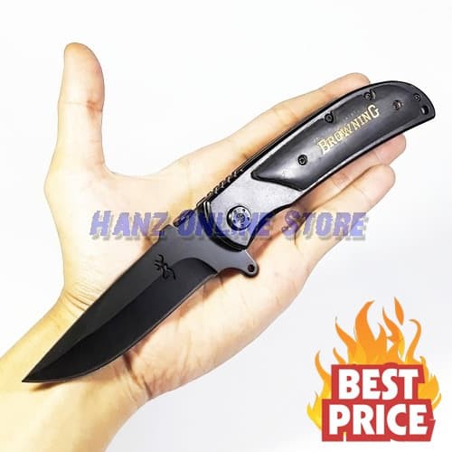 Promo PISAU LIPAT BROWNING - FOLDING KNIFE SURVIVAL Murah