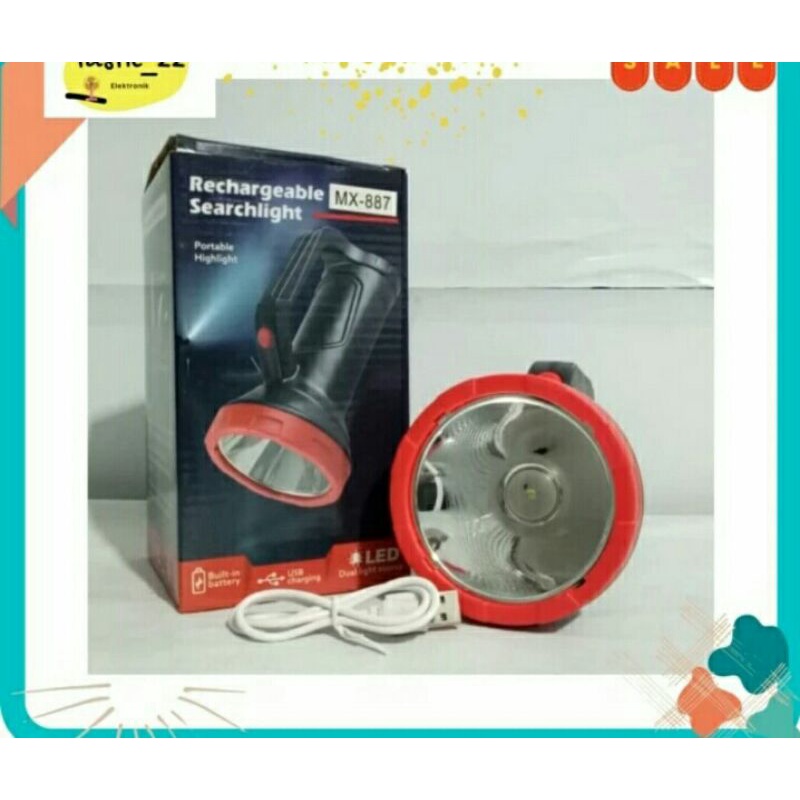 Senter Super Terang MX-887 Super terang Charger Original