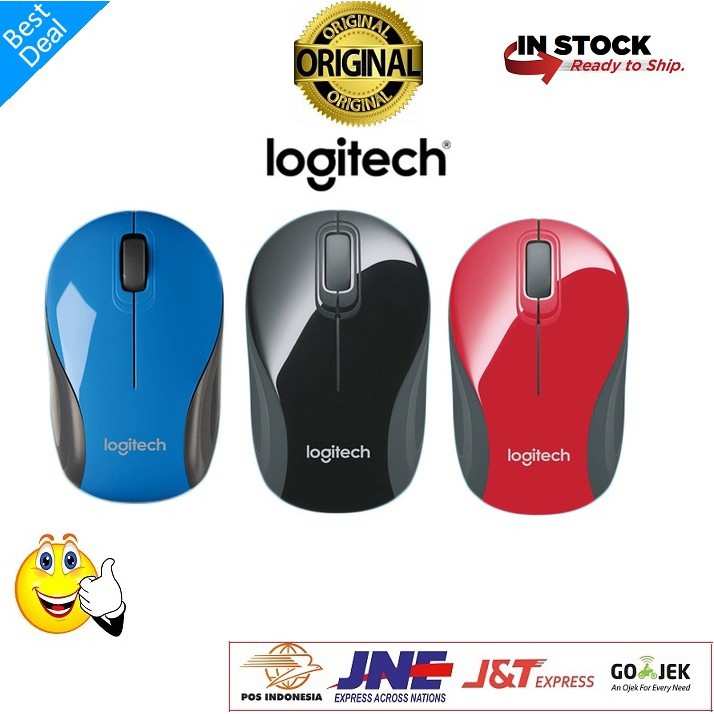 Mouse Wireless Logitech M187 Original Garansi Resmi