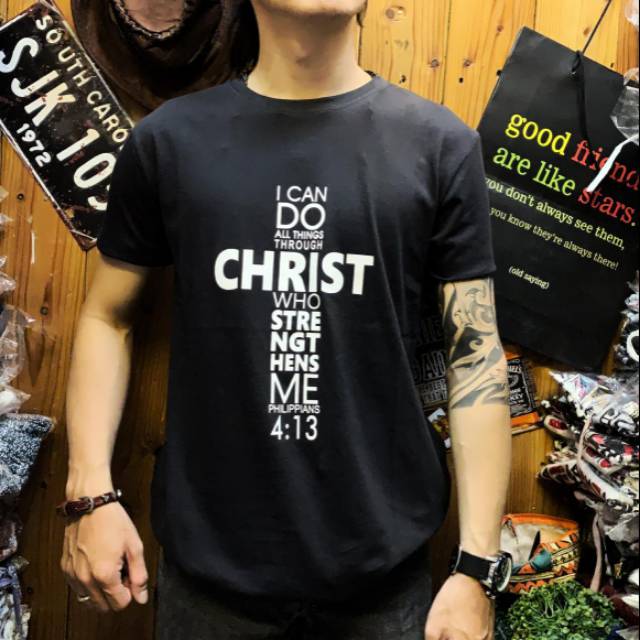 Kaos rohani kristen 4 warna christ cross kaos salib kaos jesus kaos distro Kaos pria