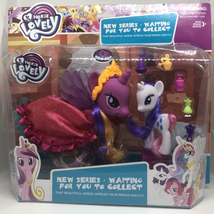 ⭐⭐⭐⭐⭐TRENDING MAINAN My little pony figure set big size/mainan little pony ukuran besar - Ungu
