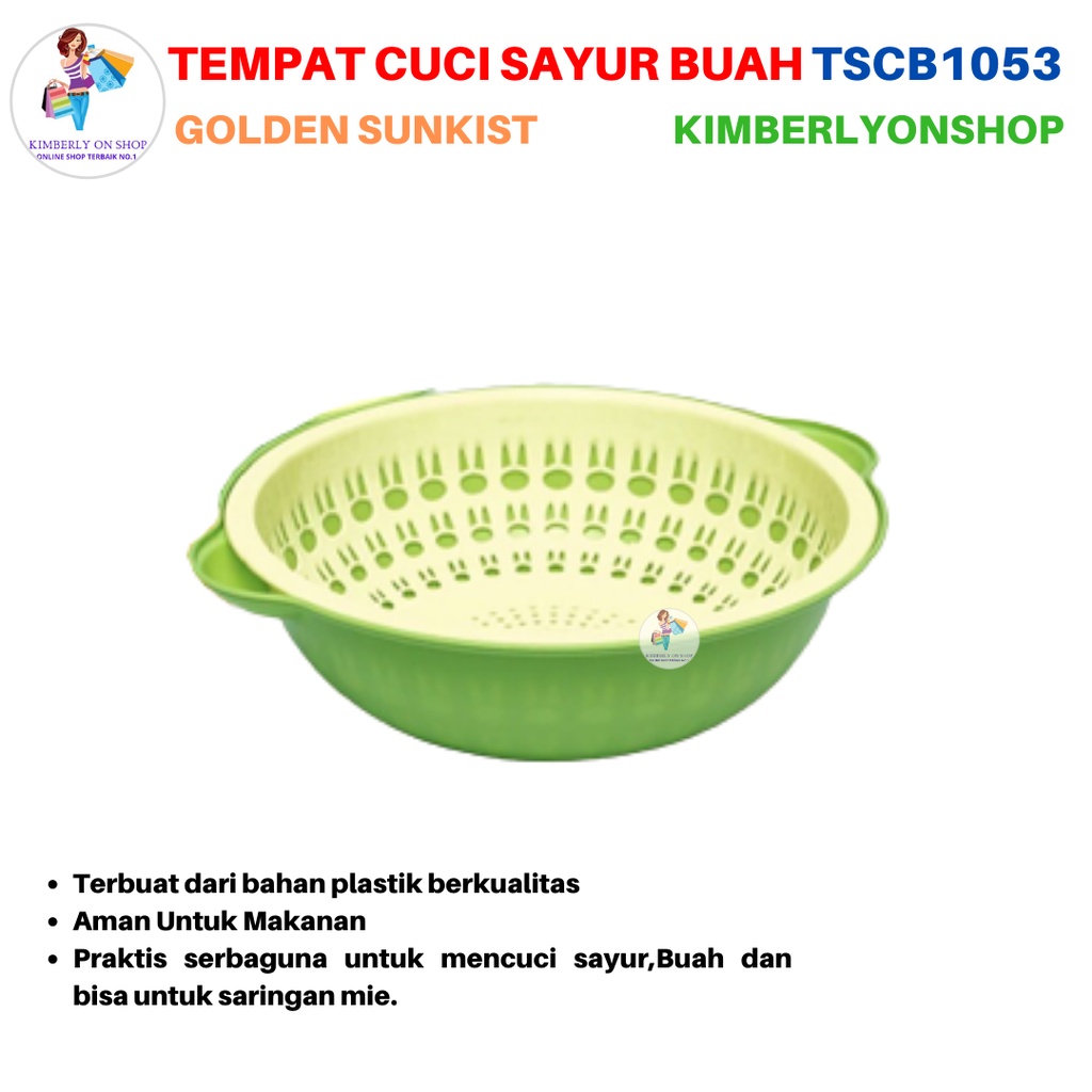 Tempat Cuci Sayur Wadah Cuci Buah TCSB 1053 Golden Sunkist