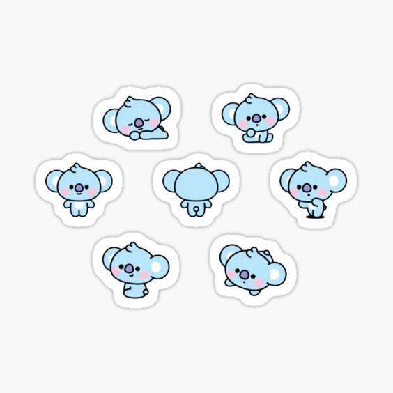 

006 BTS KARAKTER MINI ISI 7 PCS