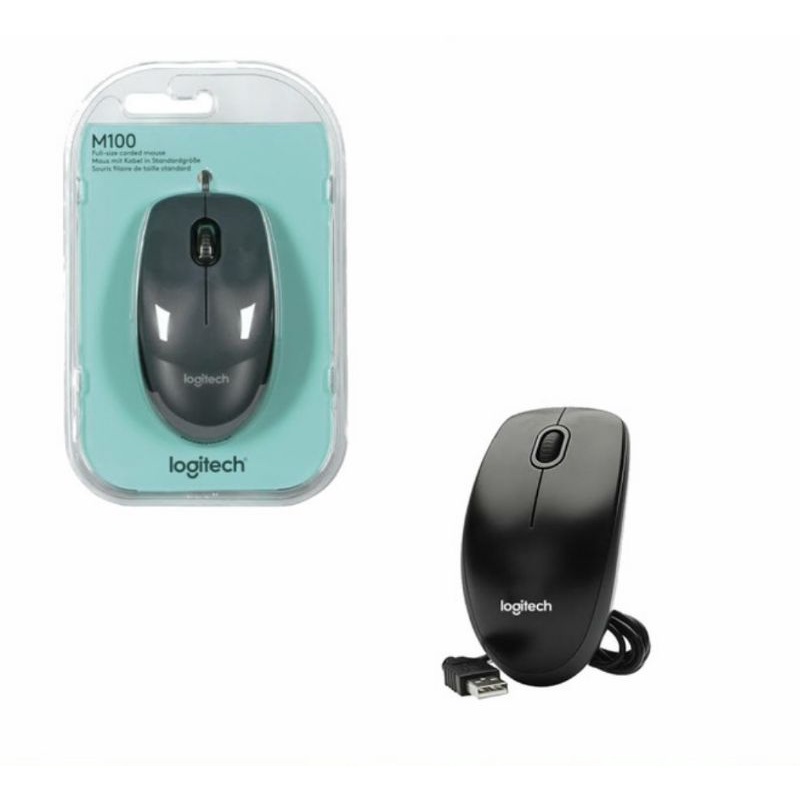 Mouse Logitech M100 Mouse Kabel USB Wired M100R / Logitech Wired Mouse M100R Kabel