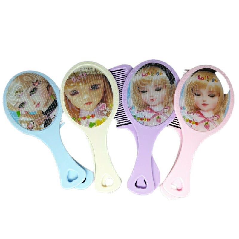 Cermin kaca sisir 6pc doll Lol grosir lusinan