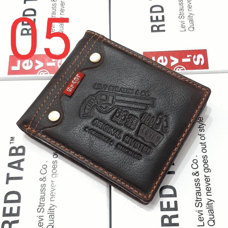 PROMO Dompet Kulit Pria 100% Kulit Asli Garut,Dompet Kulit redtab Kulit Sapi asli