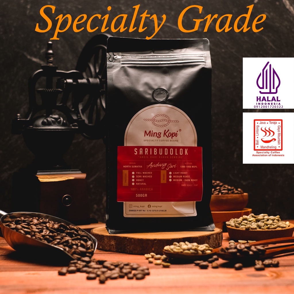 

Biji Kopi Arabika Andung Sari 500 gr Specialty Coffee Beans Ming Kopi mingkopi