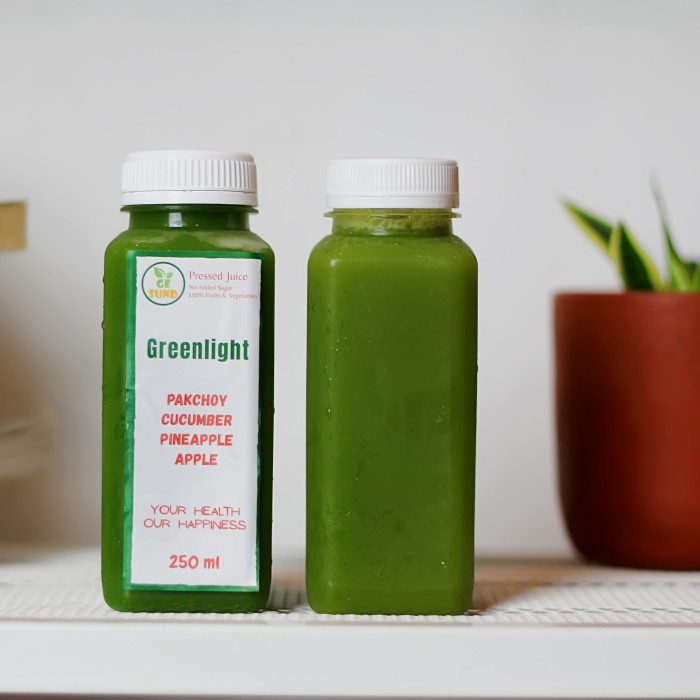 

Gesund Cold Pressed Juice Greenlight 250 ml Jus Sehat Minuman Sehat