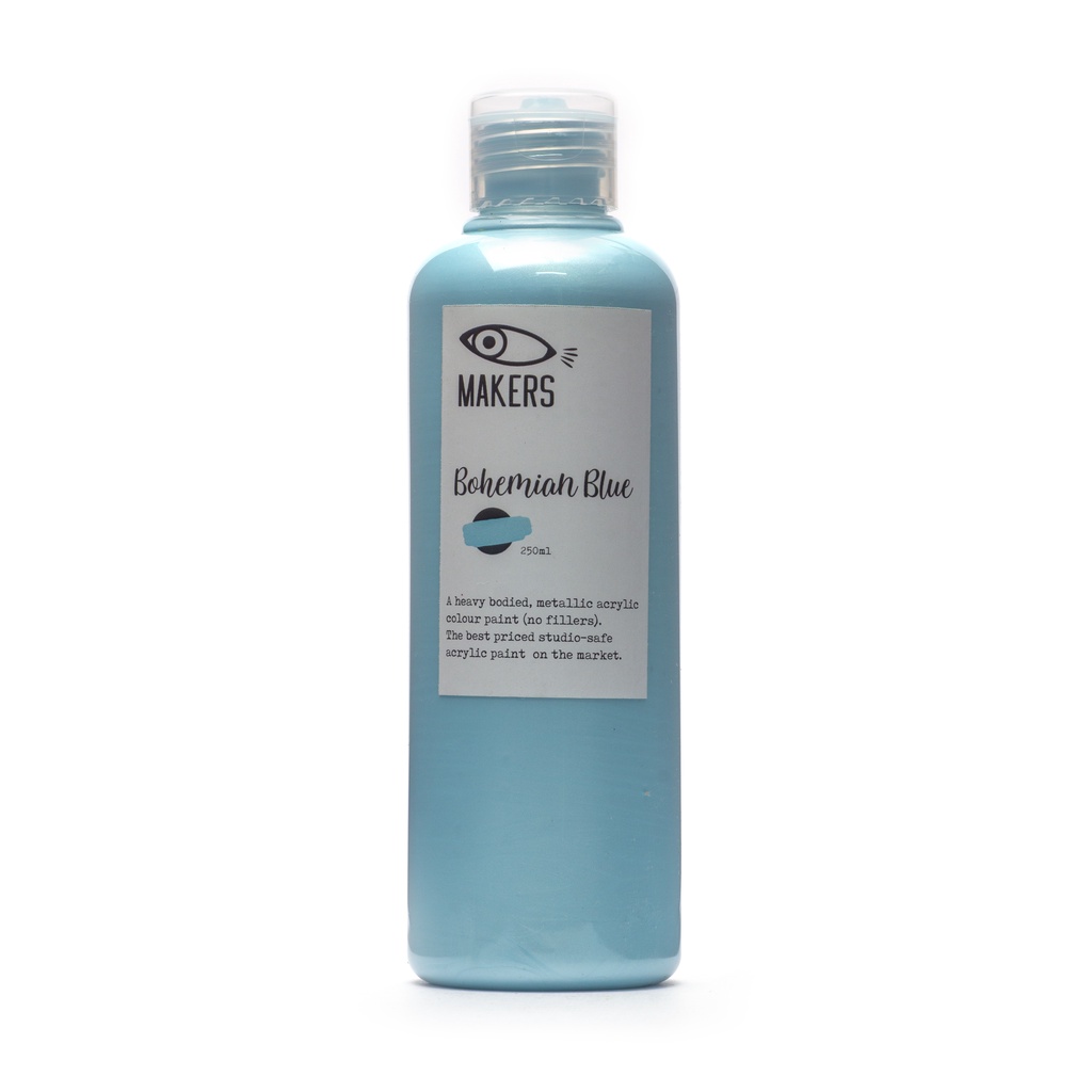 

Bohemian Blue Acrylic Metallic Paint 250ml by MAKERS