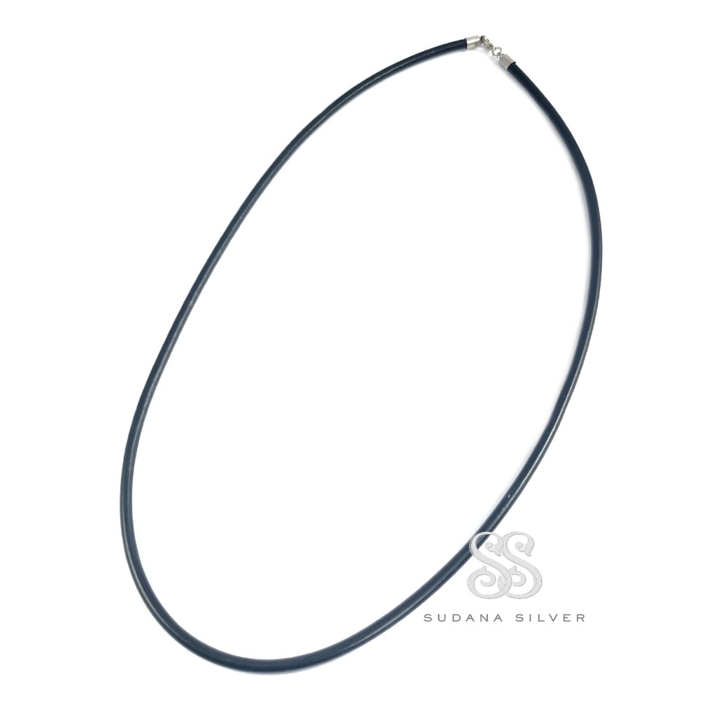 Kalung Karet Kombinasi Perak Silver 925 Bali