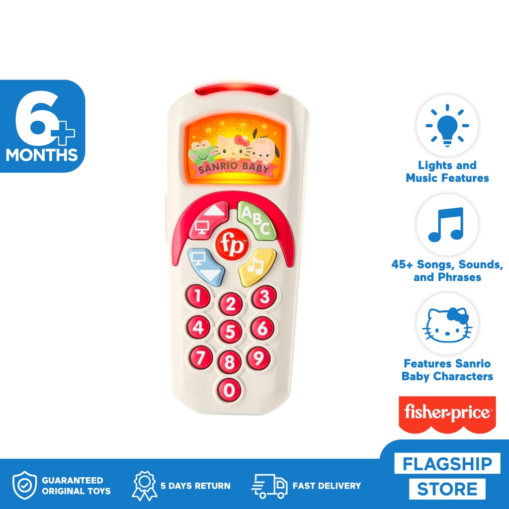 Fisher-Price Sanrio Baby Fun And Learning Remote - Mainan Edukasi Remote TV Bayi