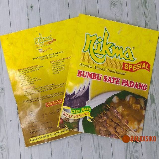 

Bumbu Sate Padang 20 gr