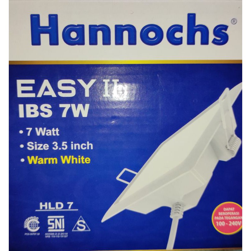 LAMPU DOWNLIGHT LED HANNOCHS EASY 2 KOTAK - AMPU LED HANNOCHS EASY 2 KOTAK 5W / 7W / 9W