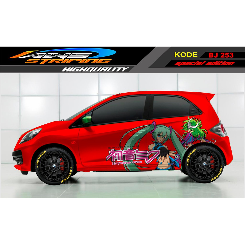 STICKER MOBIL HONDA BRIO, JAZZ, MOBILIO, AGYA, KARIMUN, MOBILIO, YARIS / DECAL STICKER MOBIL