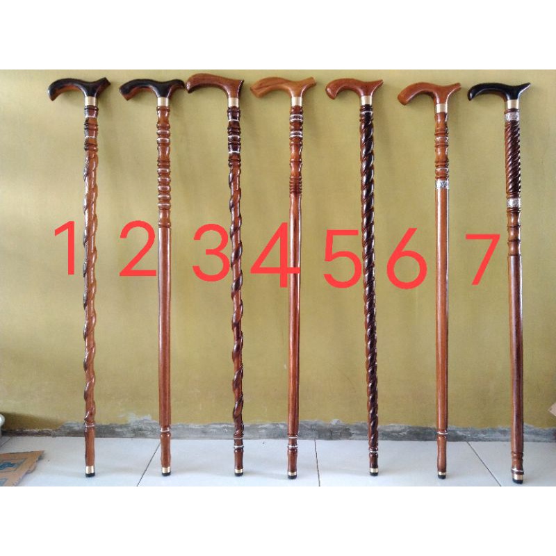 TONGKAT JALAN / TONGKAT JALAN KAYU ULIN / TONGKAT JALAN UKIR / TONGKAT KAKI 1 / TONGKAT JALAN ORANG 