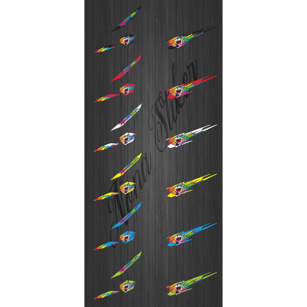 STIKER STRIPING DECAL HONDA PCX DORAEMON ZOMBIE