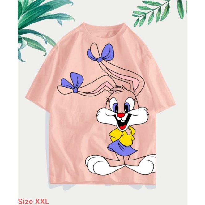 Rabbit Kelinci KAOS PRINTING All Size / XL X L / XXL  Jumbo Oversize Big Size Cotton Combet 30S Kaos Keren Berkualitas Distro Katun Motif Print Disney KAOSXXL