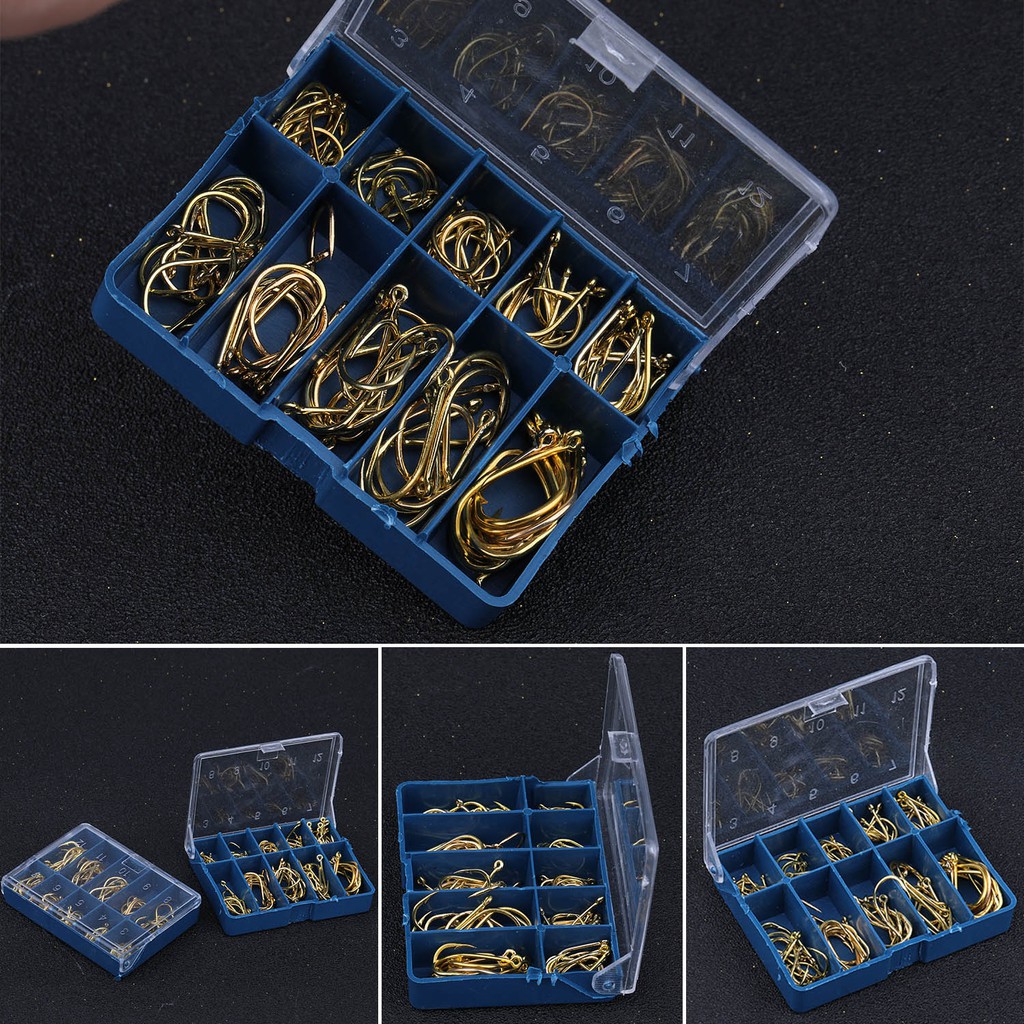 Pancing Fishing Hook Kail ikan 1 kotak 70pcs kail pancing emas