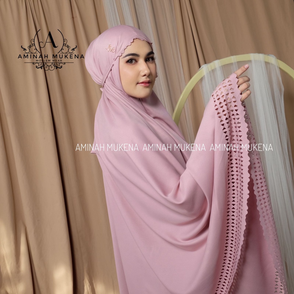 Mukena Dewasa Shakilla 2 in 1 Laser Cut Mewah Aminah