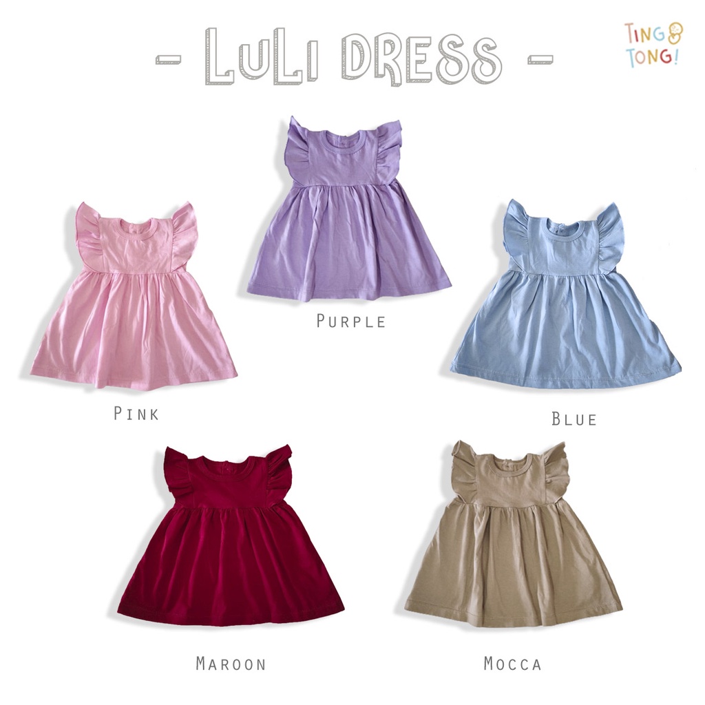 TINGTONG - Luli Dress Jumper Bayi Perempuan - Baby Dress Ruffle