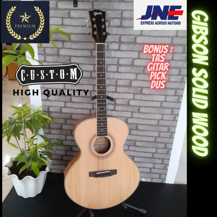 MURAH Gitar Akustik Gibson Full solid wood Manggo high quality