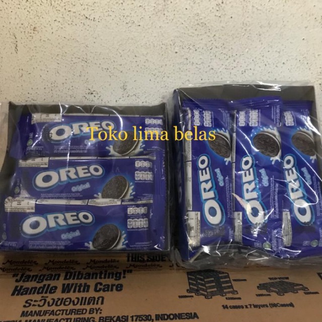 Oreo ORIGINAL isi 3 x 12 Sachet Krim VANILA 27.5 Gram.