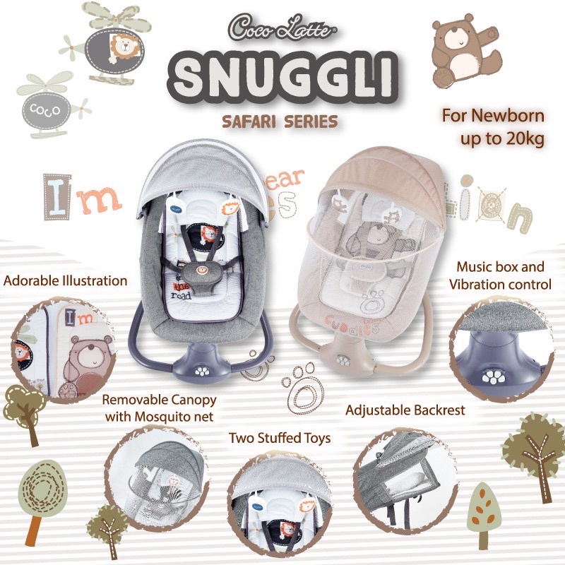 Cocolatte SNUGGLI Baby Swing - Bouncer bayi-1