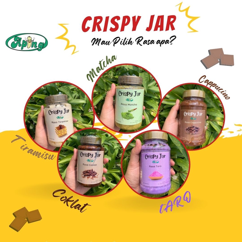 

CRISPY JAR // RICE CRISPY JAR TERMURAH 300ml