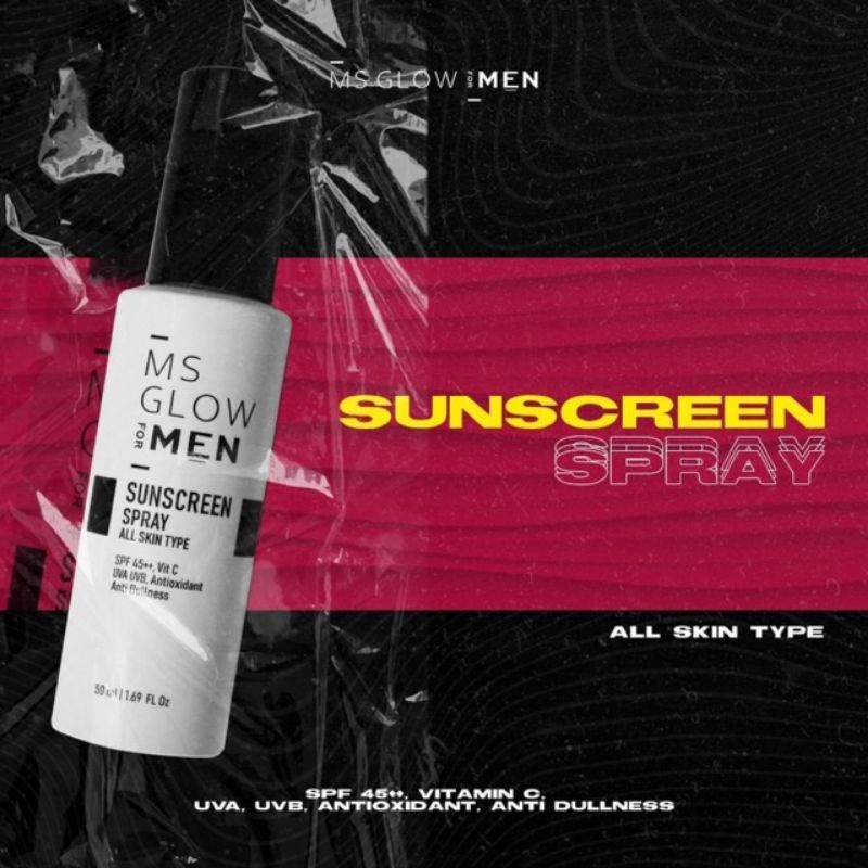 SUNSCREEN SPRAY MS GLOW FOR MEN