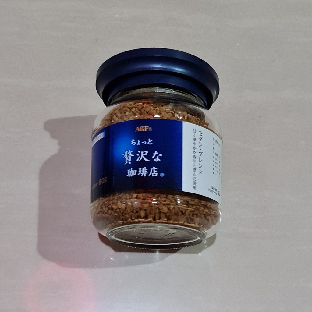 AGF A Little Luxurious Coffee Shop Modern Blend Instant Coffee 80 Gram
