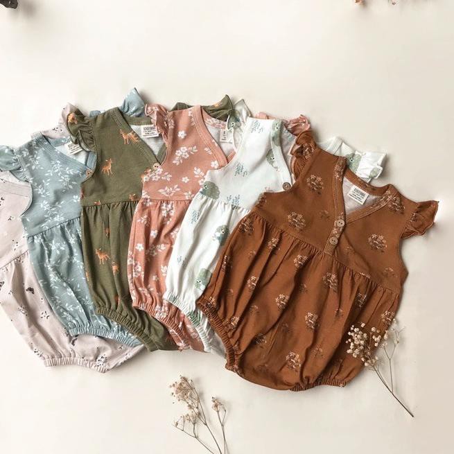 ♫ RUFFLE BODYSUIT BOHOPANNA NEW MOTIF / RUFFLE BODYSUIT BOHOBABY PRINT NEW ♡