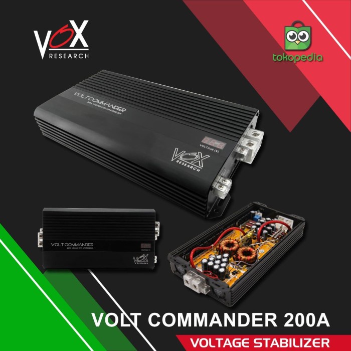 STEP UP VOLT COMMANDER VOX RESEARCH 200 A VOLTAGE STABILIZER