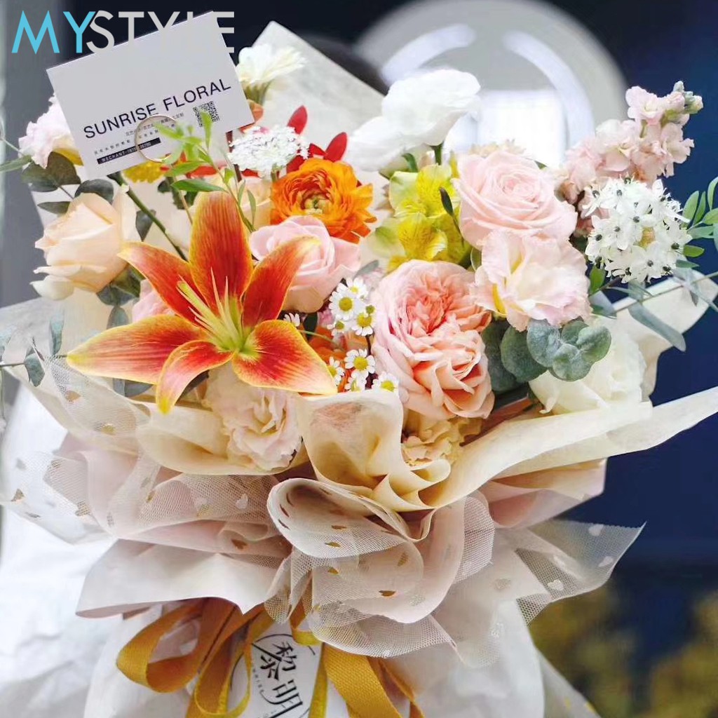 KERTAS KAIN BUNGA LXW (1 ROLL)/FLOWER WRAP/KERTAS PEMBUNGKUS BUNGA WATERPROOF