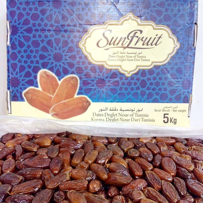 

Kurma Tunisia Madu Basah Sunfruit / Barari Kemasan Repack 500 Gr