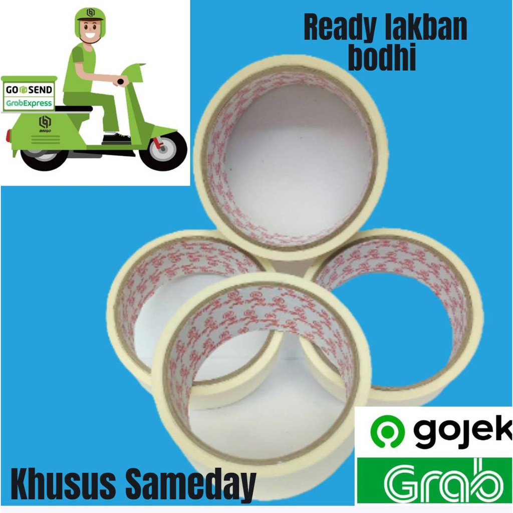 

GRAB/GOJEK MASKING TAPE 24MM X 10YARD #PERDUS#