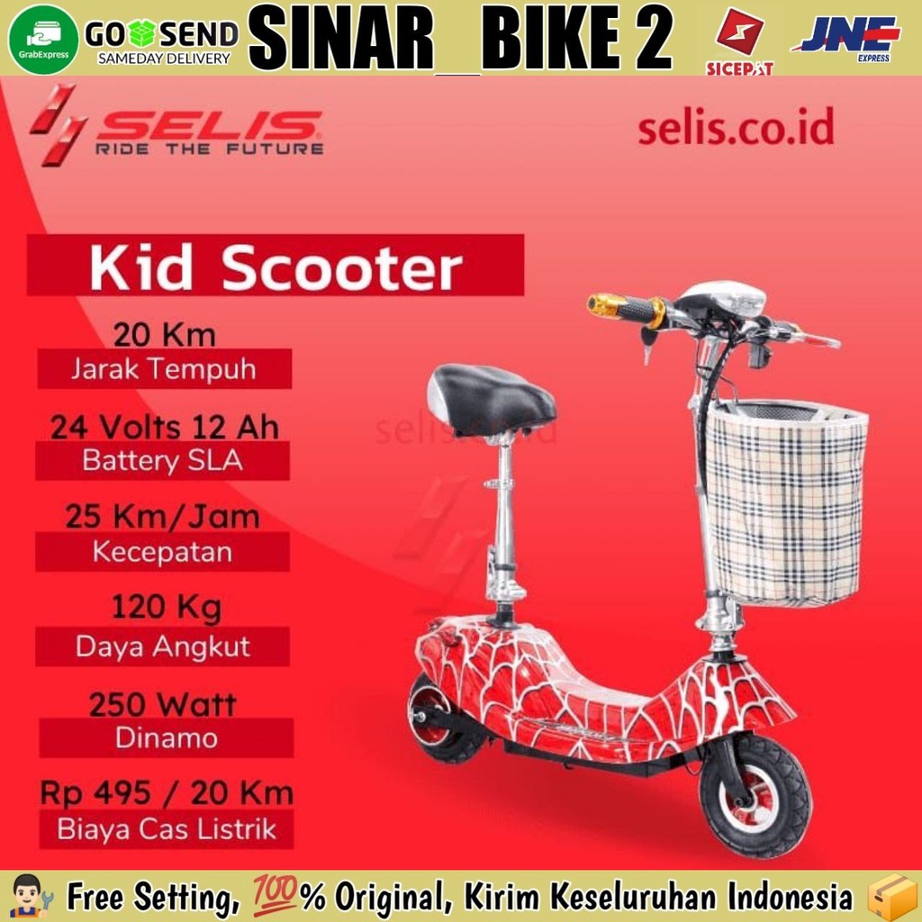 Scooter listrik Selis Kids