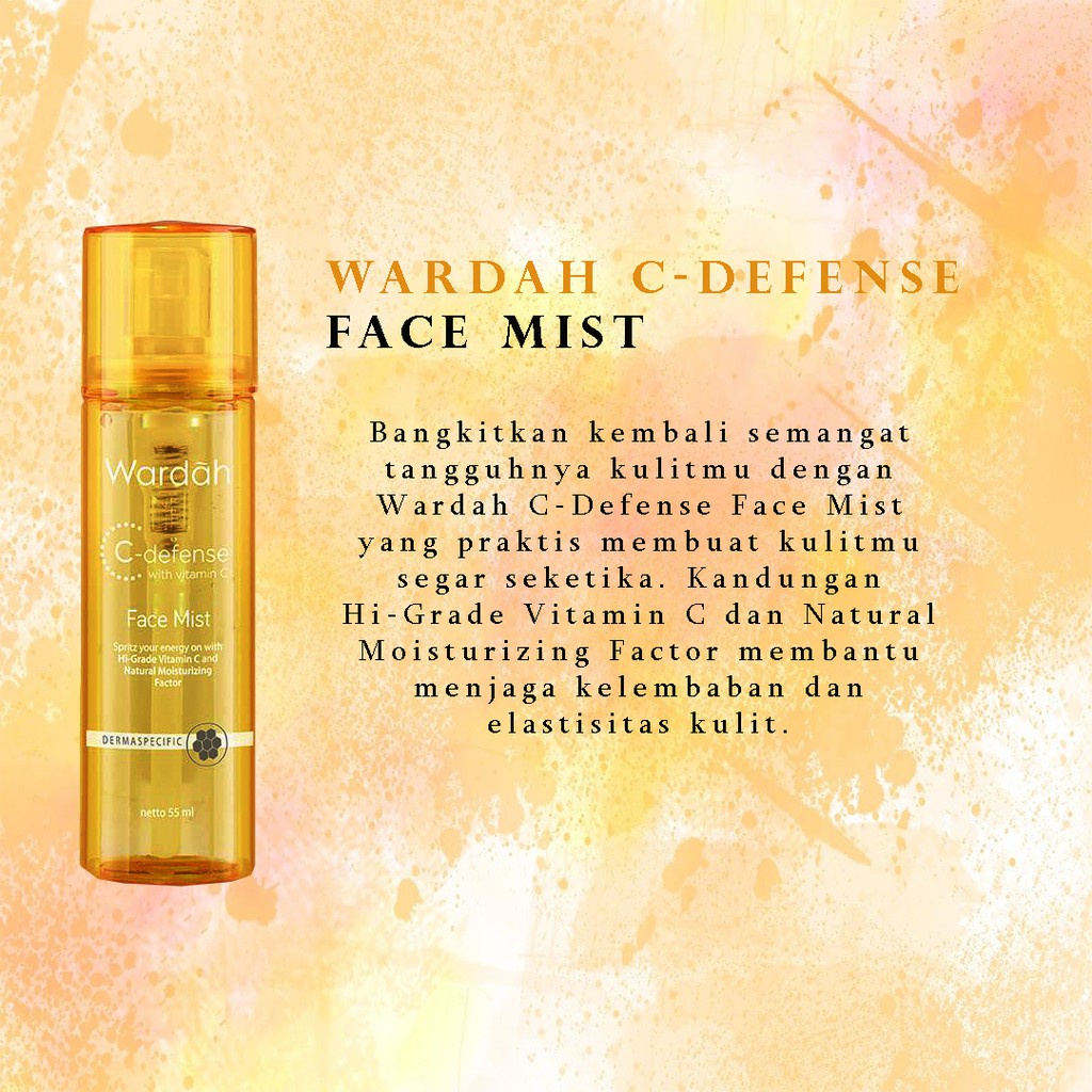 Wardah C- Defense Face Mist 55 ml / Wardah C Defense Face Mist / Wardah C- Defense Series