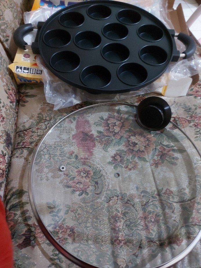 Cetakan Kue 8 Lubang Cr708 Happy Call - Buat Martabak Mini Lumpur Surga Maker Anti Lengket