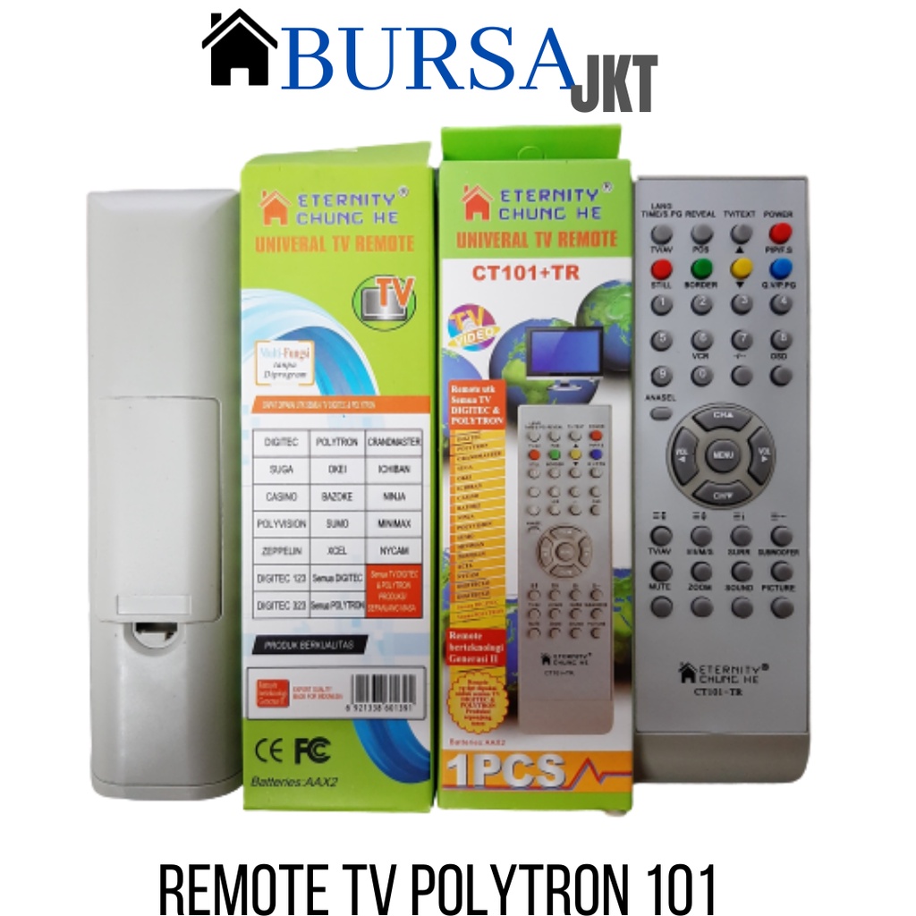 REMOTE TV POLYTRON UNIVERSAL MULTI FUNGSI