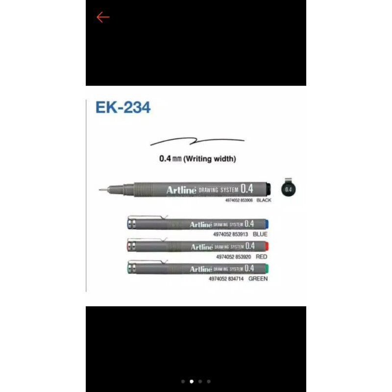 

Artline Drawing System EK-234 0.4mm
