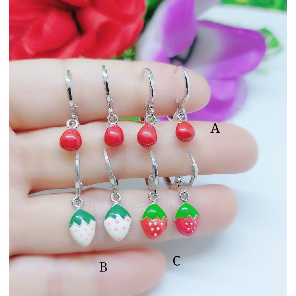 Anting-anting anak lapis emas perhiasan fashion A-C