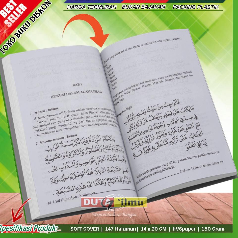 [KODE Z7608] Terjemah Kitab Syarah WAROQOT - Ushul Fiqih
