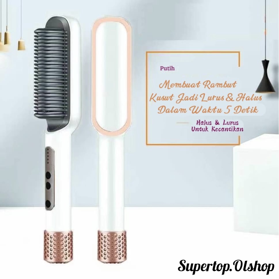 Catok sisir Pelurus Rambut hair Straightener Curler 2 in 1 ⭐supertop⭐