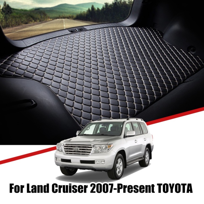 Matras Pelindung Bagasi Mobil Bahan Kulit Premium Untuk Toyota Land Cruiser V8 2007-2021