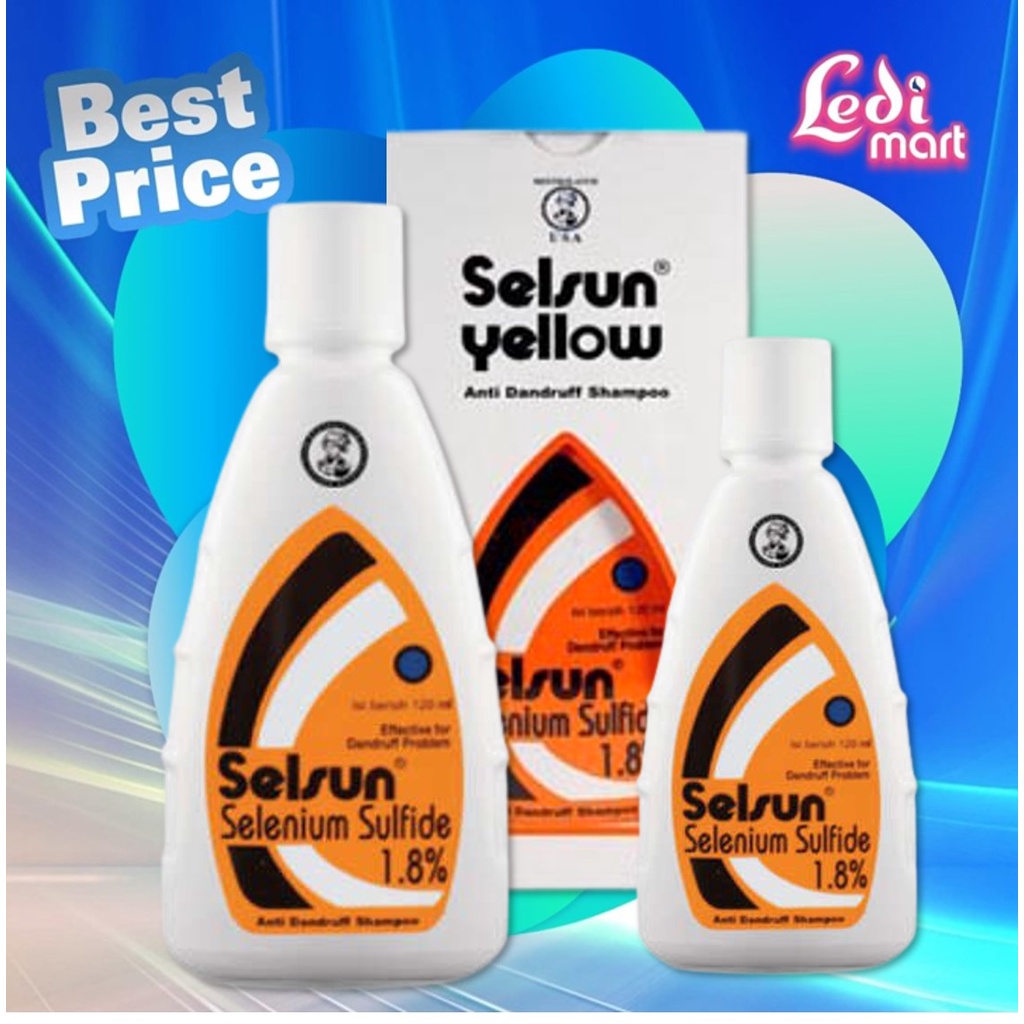 ORIGINAL Selsun Shampoo Series / Shampo Anti Ketombe / Sampo Anti Dandruff/ 7 Herbal / 7 Flower / Yellow Double Impact / Blue  5 / Blue Five / Gold / Conditioner/ LEDI MART