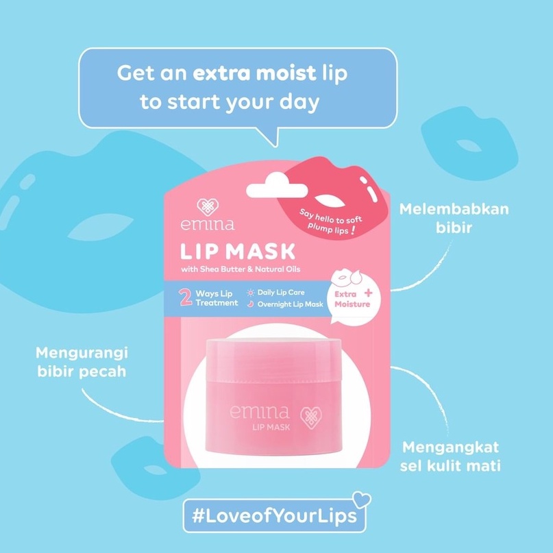 EMINA LIP MASK BLISTER 9gr (NEW PACKAGING)