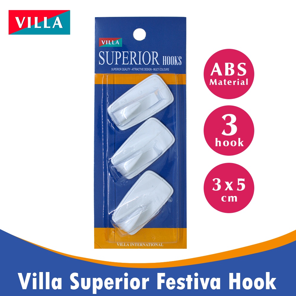 Ktmstore Villa Superior Festiva Hook 1003 Gantungan baju Kail Tempel 2201-1003