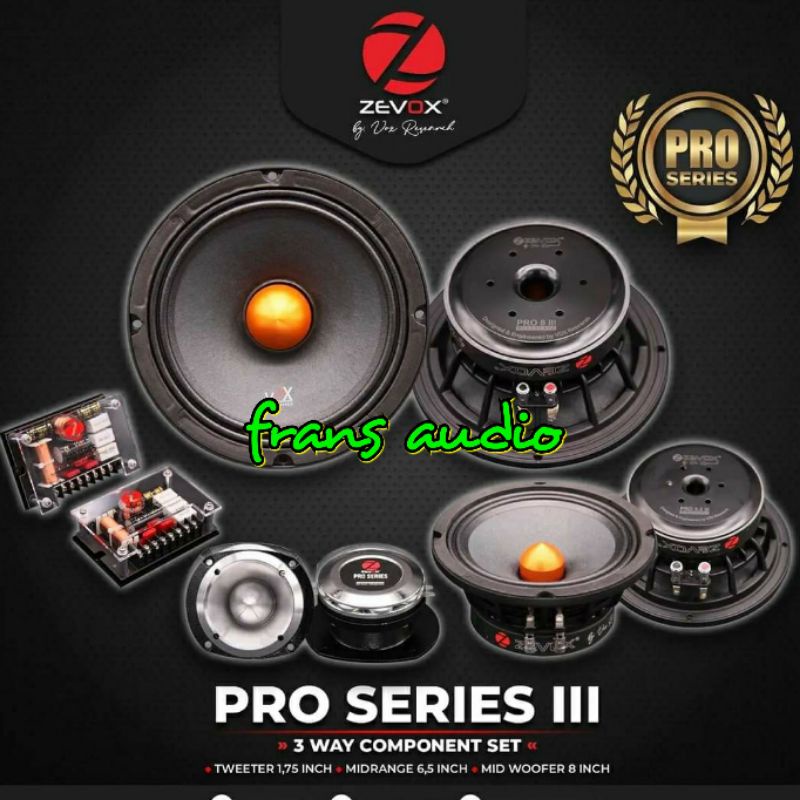 Speaker 3way Zevox Vox research Pro Series  3way Zevox Vox Pro  3 way SQL Vox Pro series