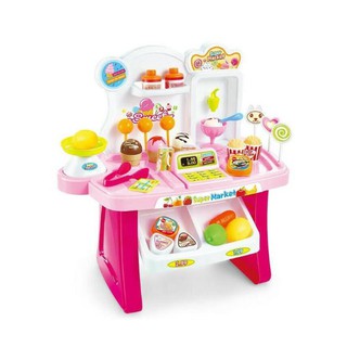  Mainan  Cash Register Cake Stand Mini Market Kasir  kasiran  