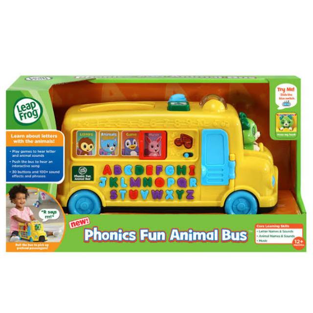 Leapfrog leap frog Phonics Fun Animal Bus original